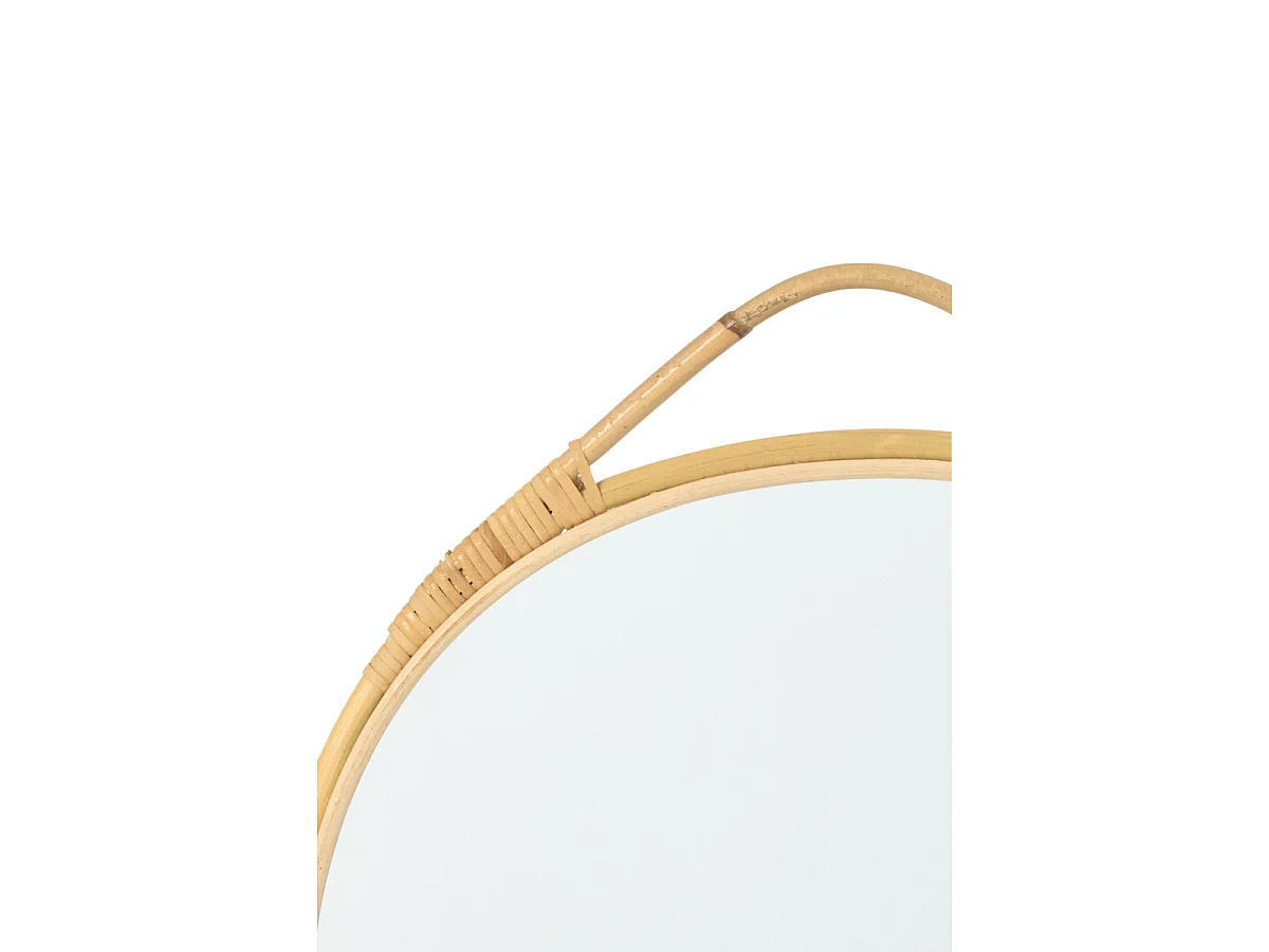 Miroir Mural en Rotin "Jordan" 44cm Naturel