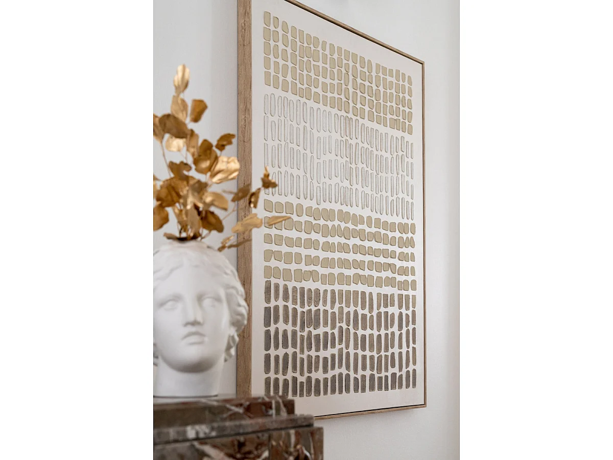 Tableau Déco "Texturé" 80x100cm Beige