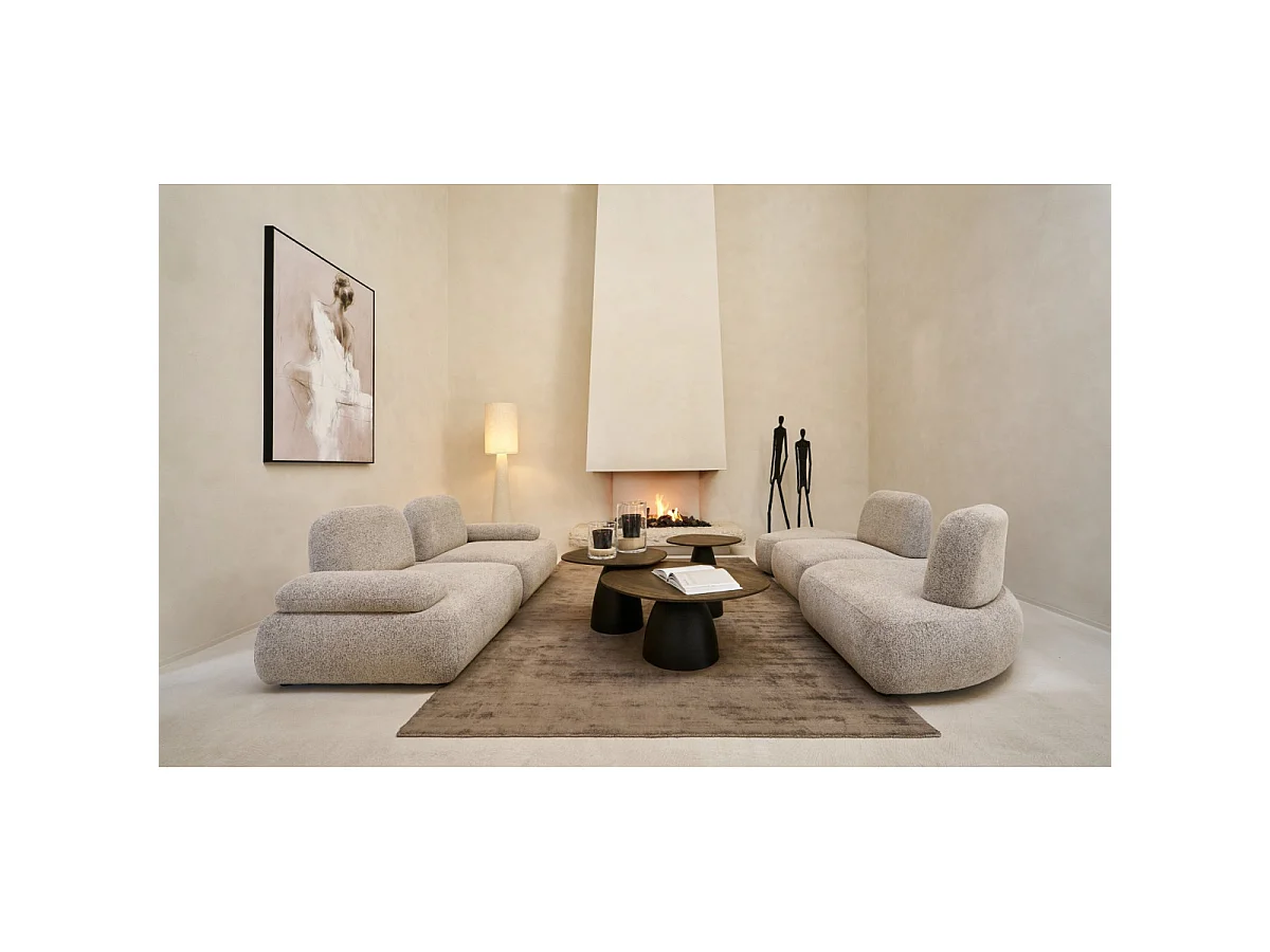 Tableau Déco Abstrait "Dea" 102x152cm Beige