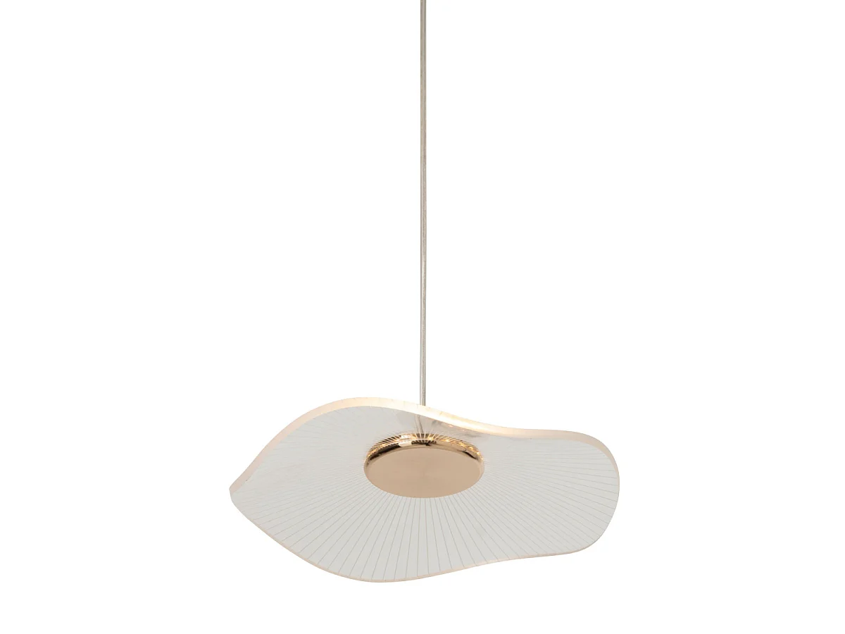 Plafonnier Fleurs LED "Blossom" 150cm Doré