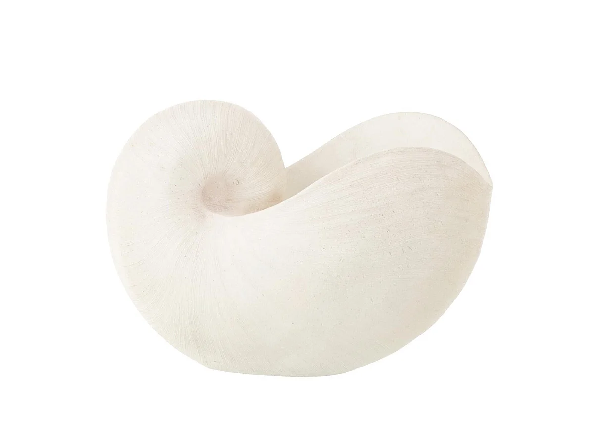 Coquillage Déco en Résine "Marina" 31cm Blanc
