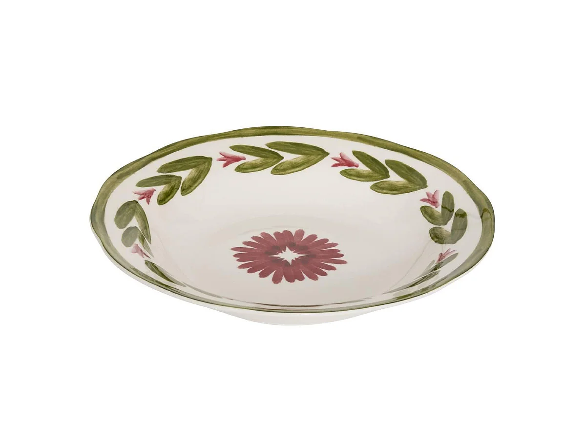 Lot de 6 Assiettes Creuses "Mona" 22cm Vert