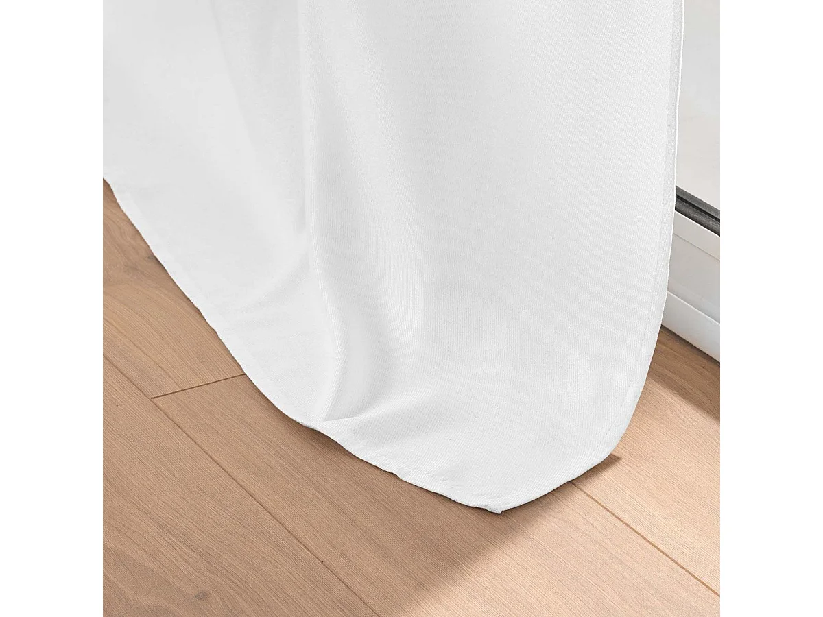 Rideau Occultant "Chinea" 135x240cm Blanc
