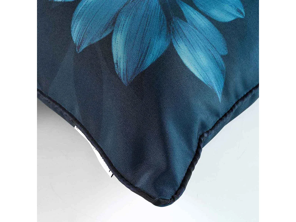 Coussin Déco Imprimé "Belline" 30x50cm Bleu