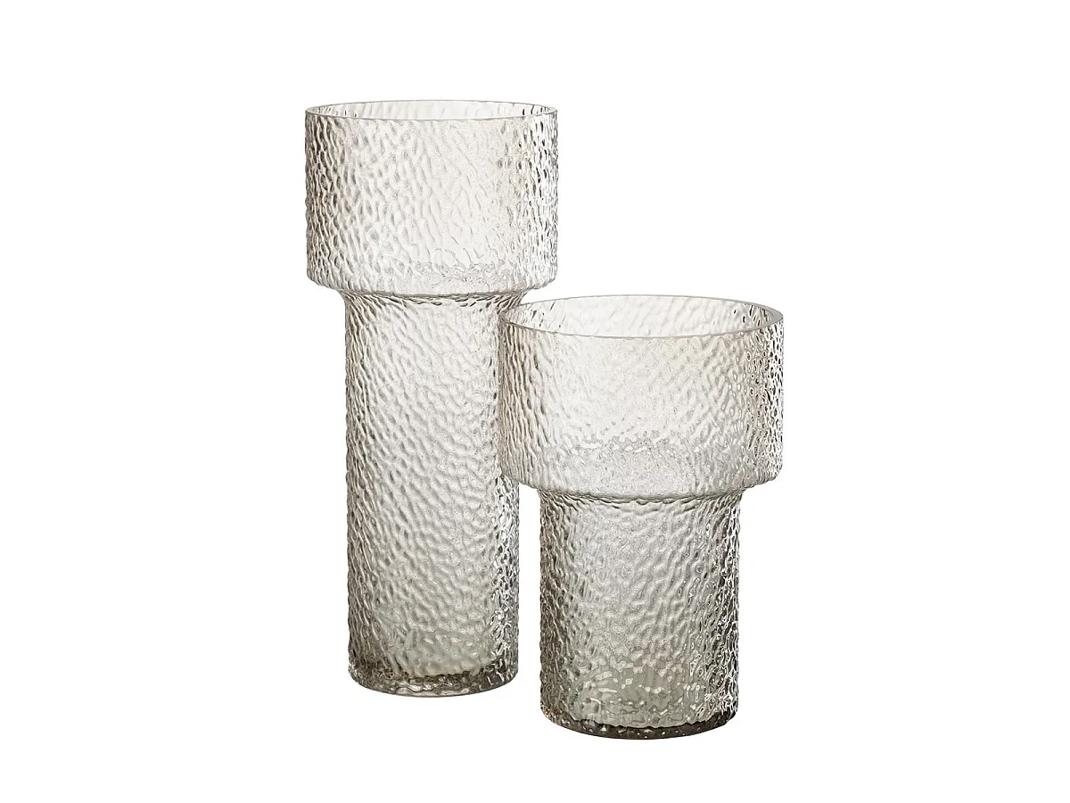 Vase Design en Verre "Betty" 30cm Transparent