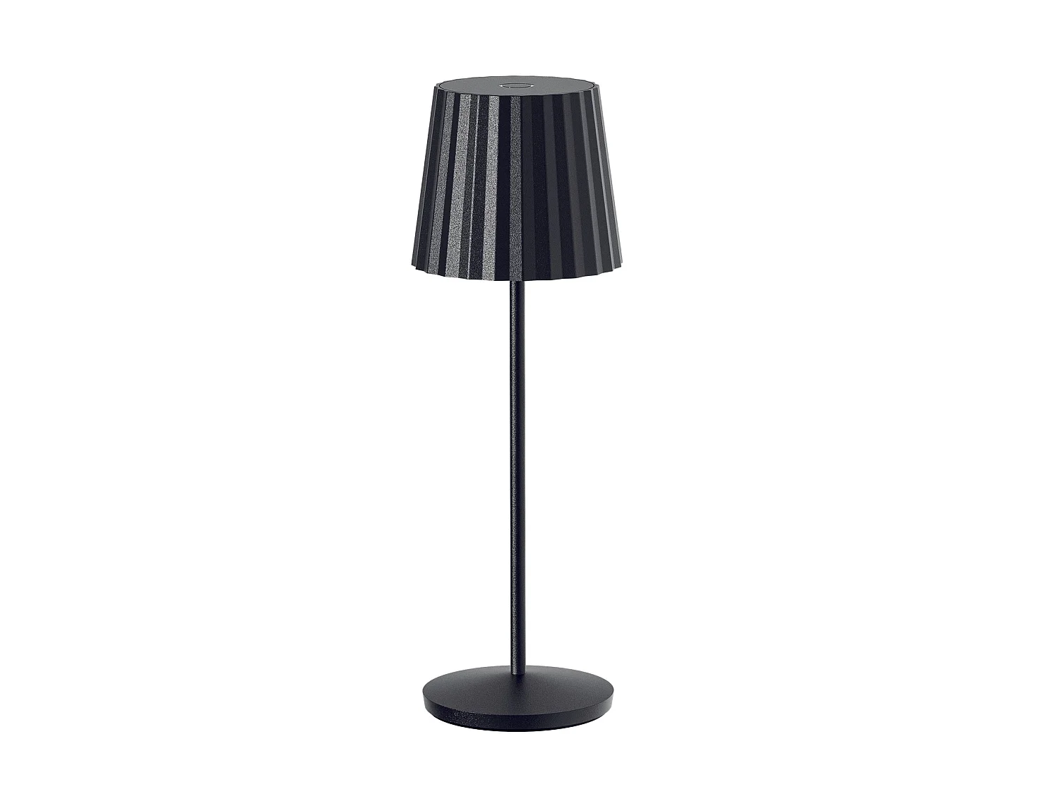 6 Lampes de table ABBY Noir H30cm + base de chargement