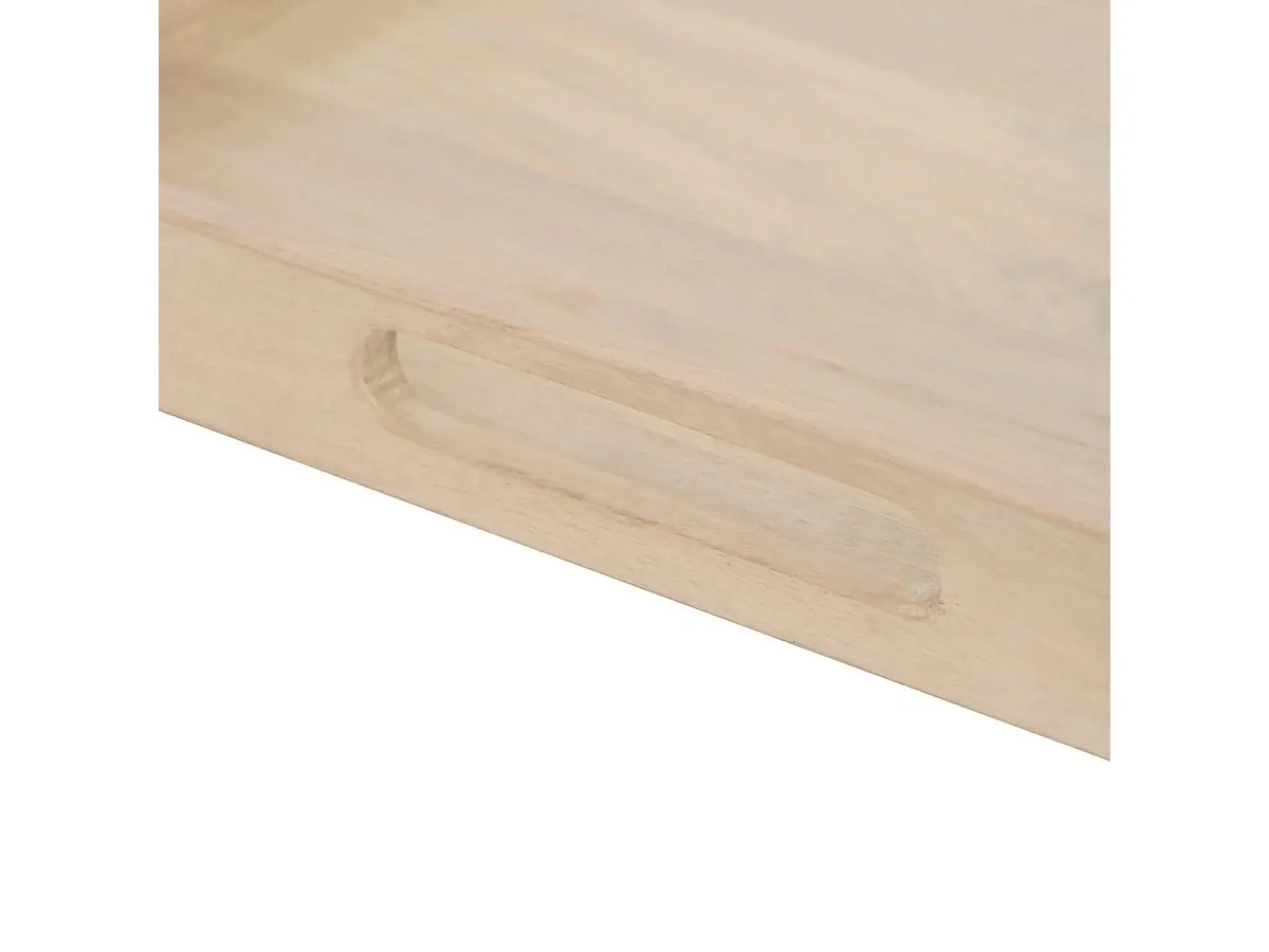 Plateau de Service en Bois "Ward" 25cm Beige