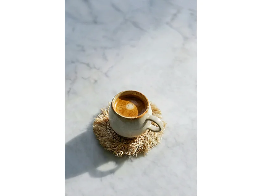 Le Sous-verre Fringe Raffia - Naturel - S