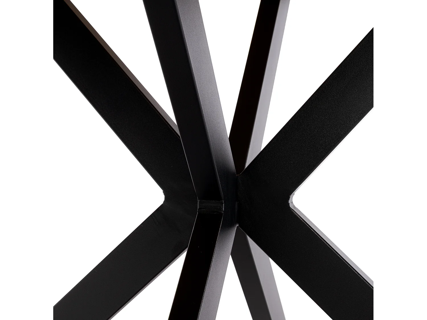 Tavolo rotondo in nobilitato rovere con gambe a X Ø110 cm-FINOCCHIAROLA
