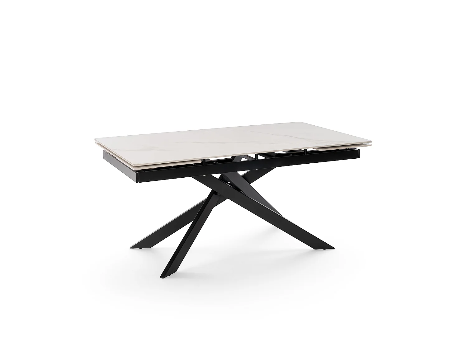 Table extensible en céramique Calacatta Gold, 160-240 cm, Beverly Hills
