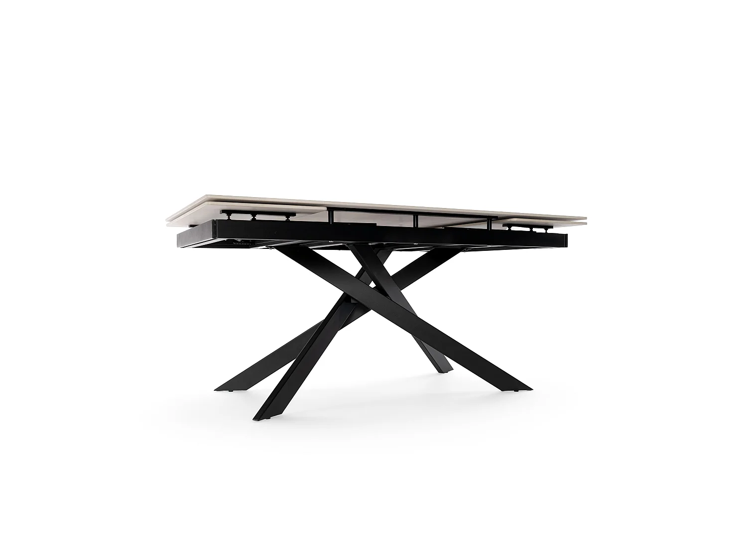 Table extensible en céramique Calacatta Gold, 160-240 cm, Beverly Hills