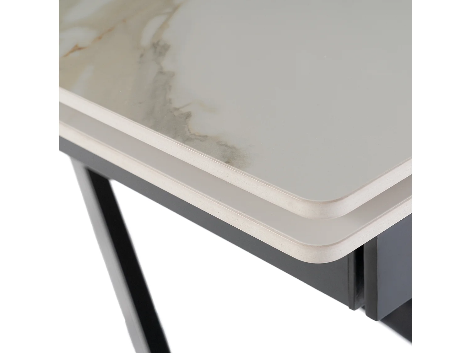 Table extensible en céramique Calacatta Gold, 160-240 cm, Beverly Hills