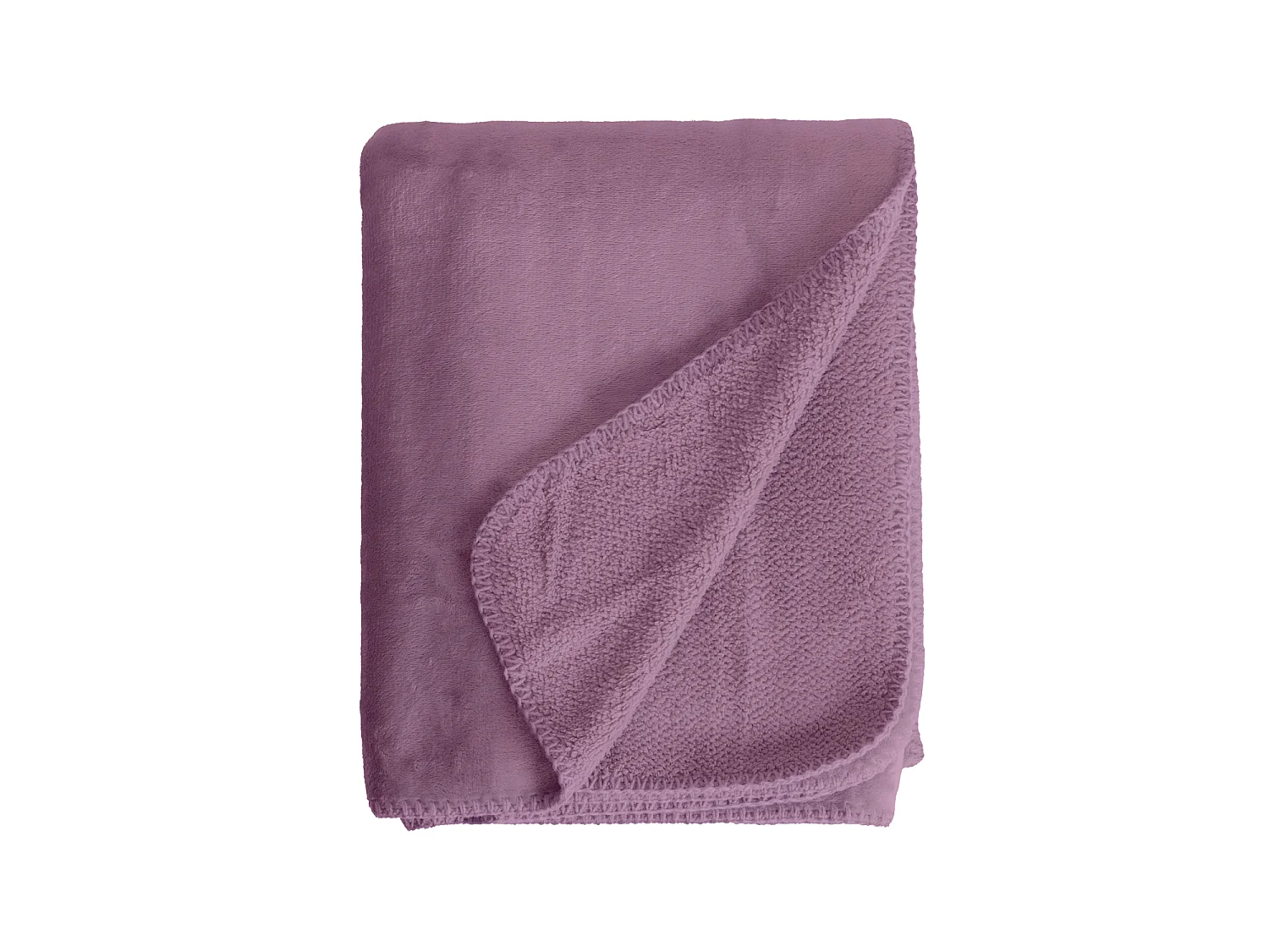 Couverture plaid violette 130x170cm SMOOTIK - SACASA