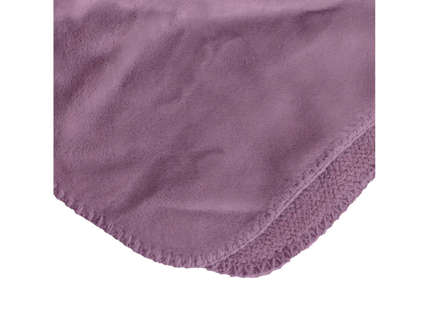 Couverture plaid violette 130x170cm SMOOTIK - SACASA