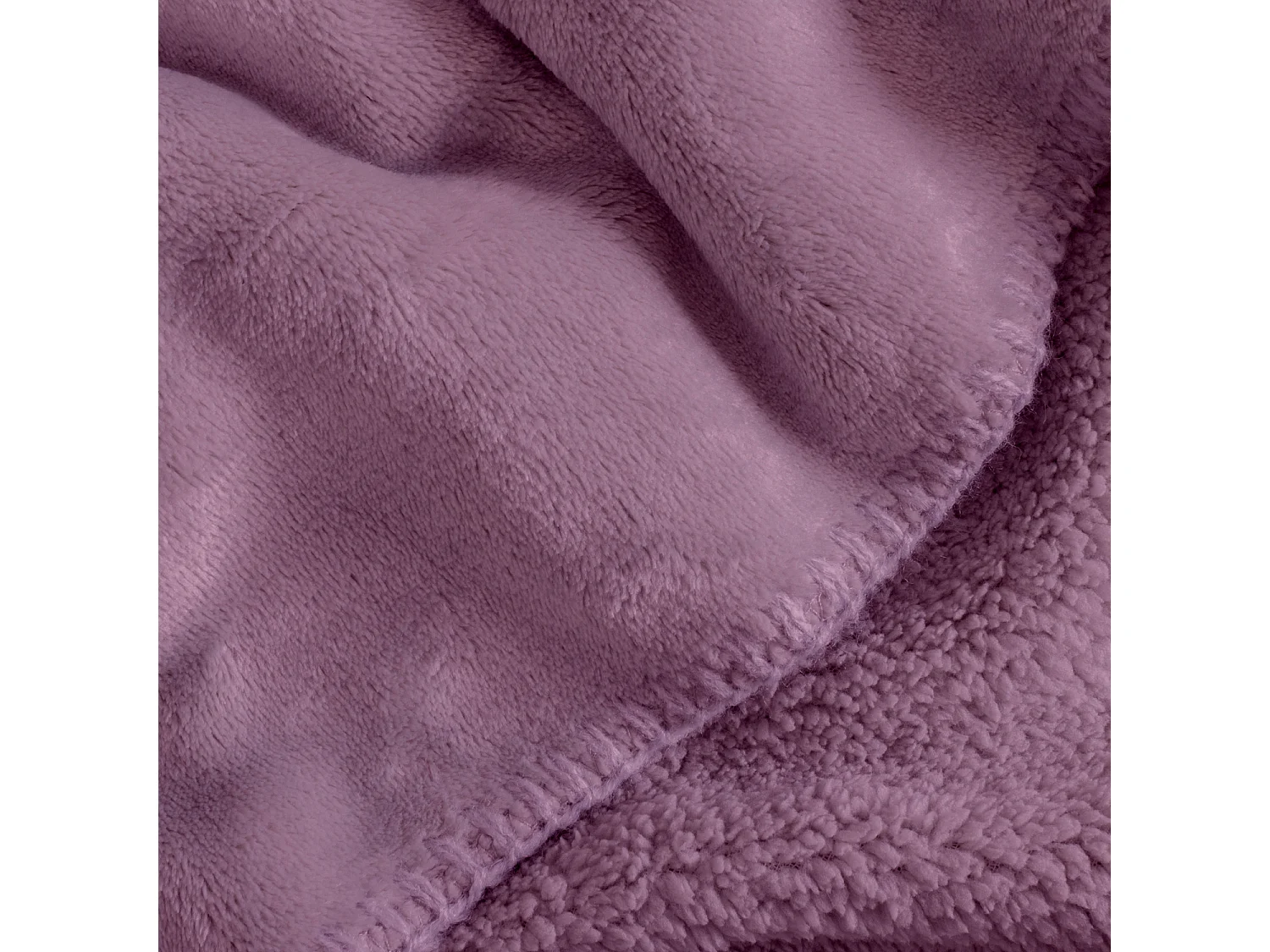 Couverture plaid violette 130x170cm SMOOTIK - SACASA