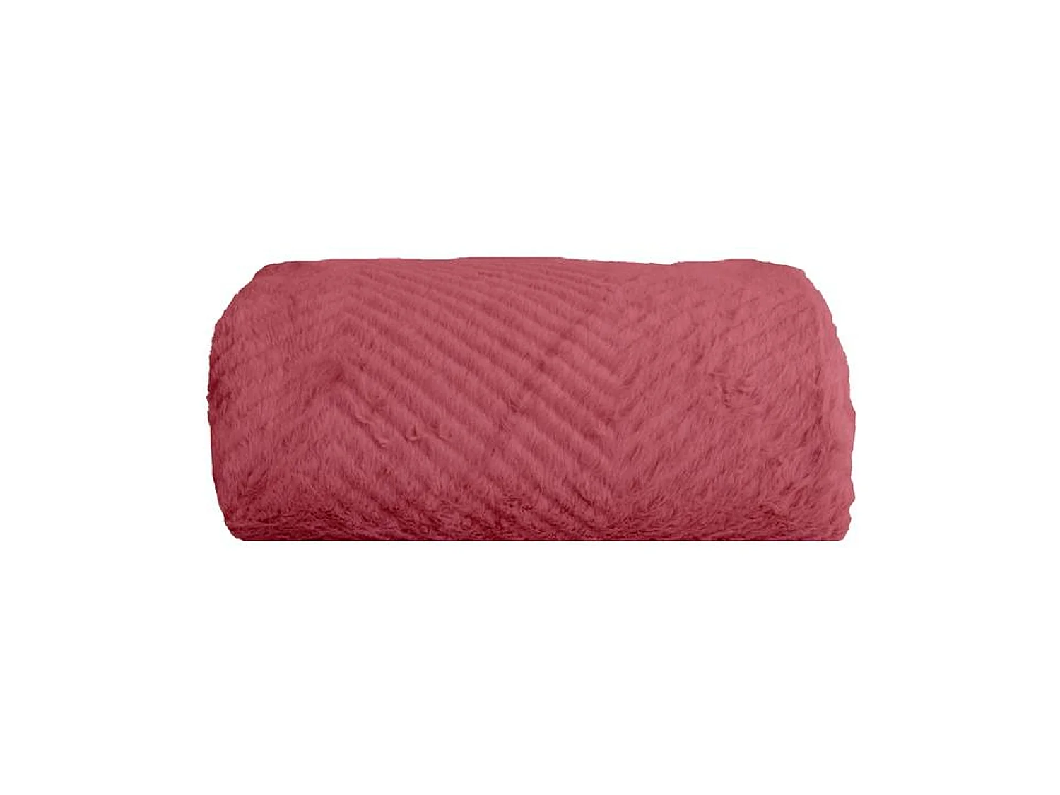 Couverture plaid rouge framboise 130x170cm ARYNDAL - SACASA