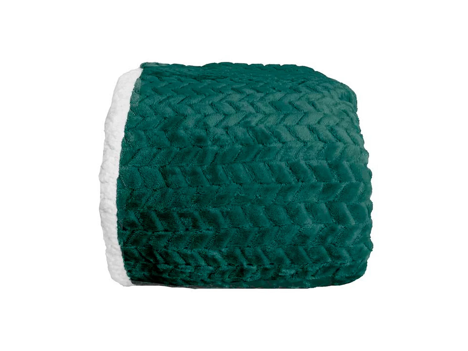 Couverture plaid vert foncé 180x220cm SHERVALD - SACASA