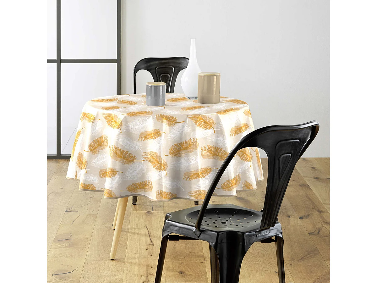 Nappe Toile Cirée Ronde "Sarina" 160cm Multicolore