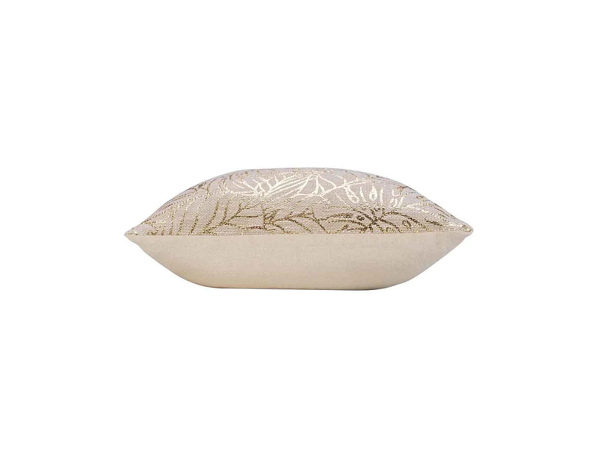 Coussin Déco Imprimé "Solea" 40x40cm Or