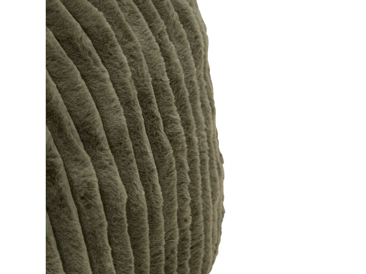 Pouf XL Côtelé "Muzi" 78cm Kaki