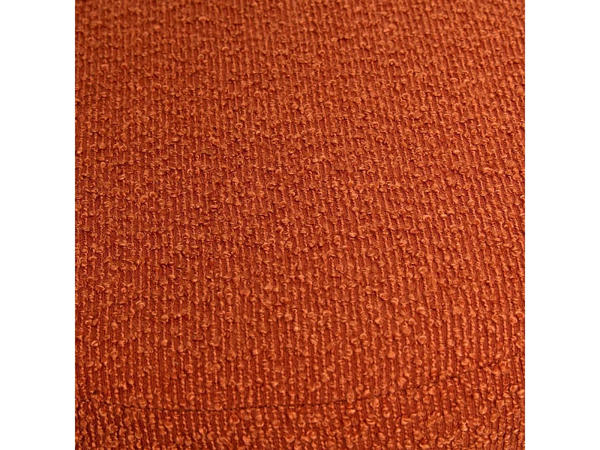 Pouf Coffre Pliant Bouclette "Fink" 38cm Ambre