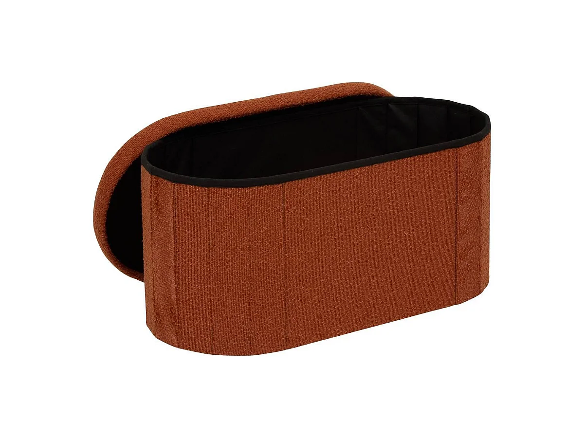Pouf Coffre Double "Fink" 76cm Ambre