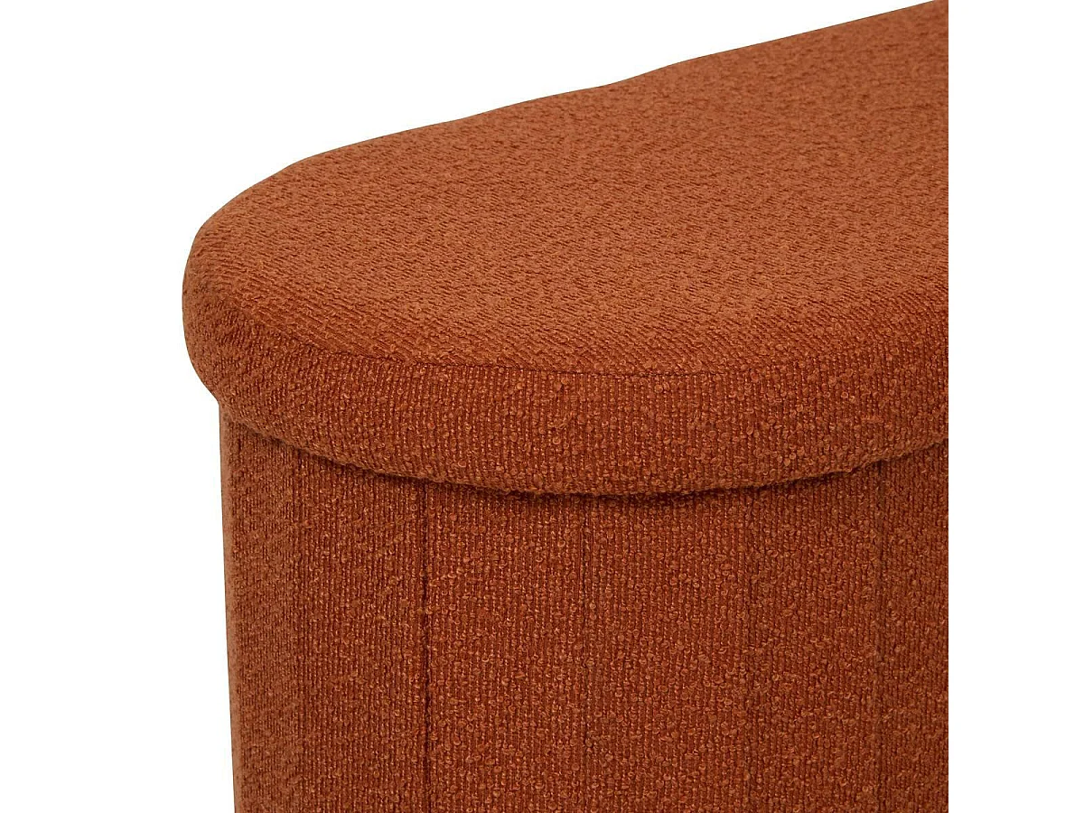 Pouf Coffre Double "Fink" 76cm Ambre