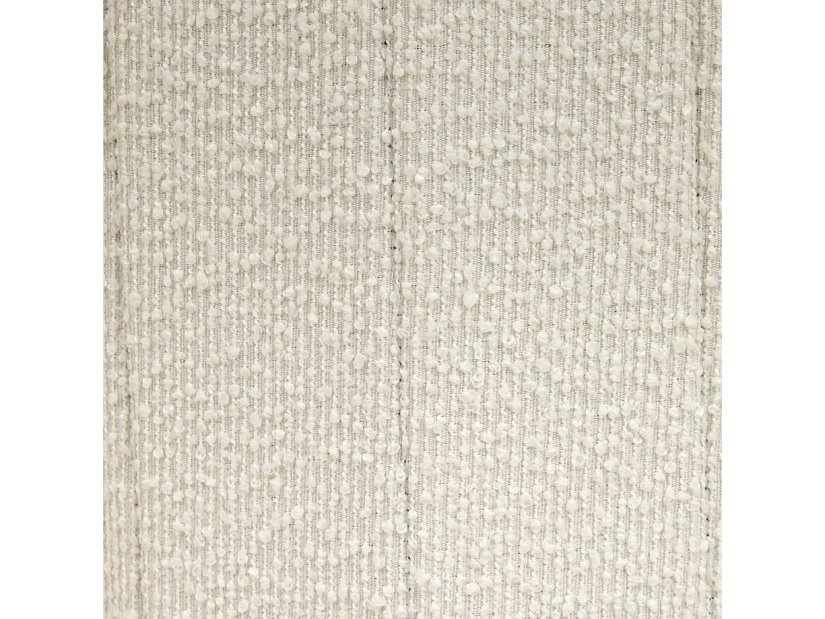 Pouf Coffre Pliant Bouclette "Fink" 38cm Blanc