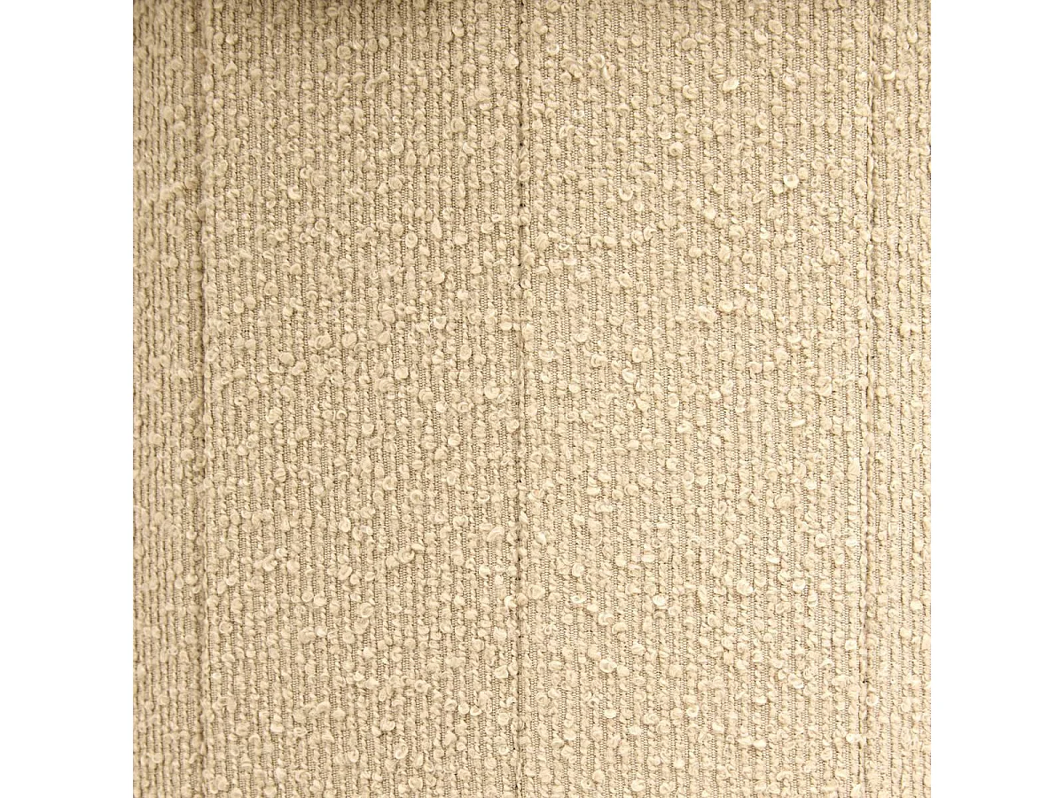 Pouf Coffre Pliant Bouclette "Fink" 38cm Beige