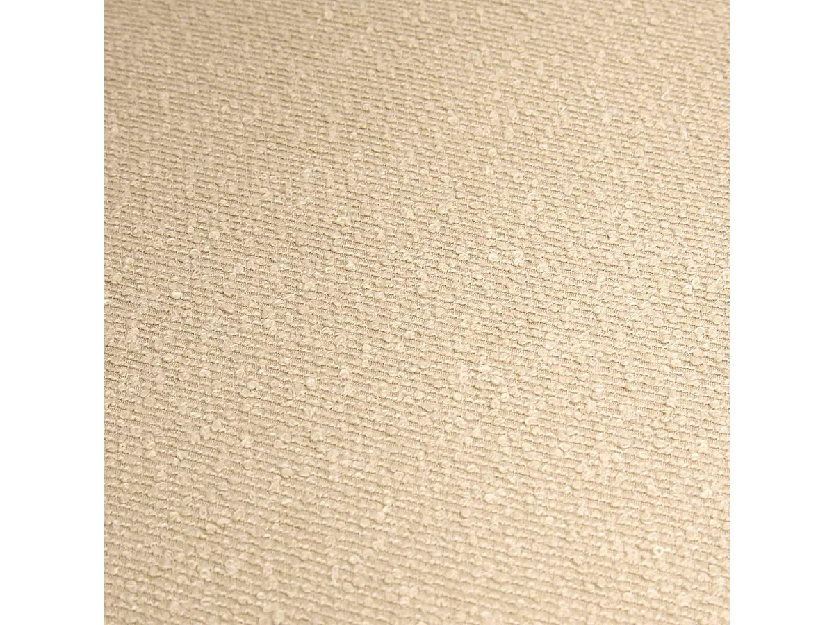 Pouf Coffre Pliant Bouclette "Fink" 38cm Beige