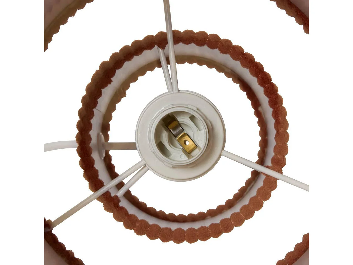 Lampe à Poser Côtelée "Jolina" 28cm Terracotta