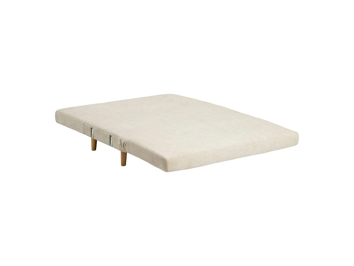 Canapé Convertible 2 Places "Milo" 155cm Ivoire