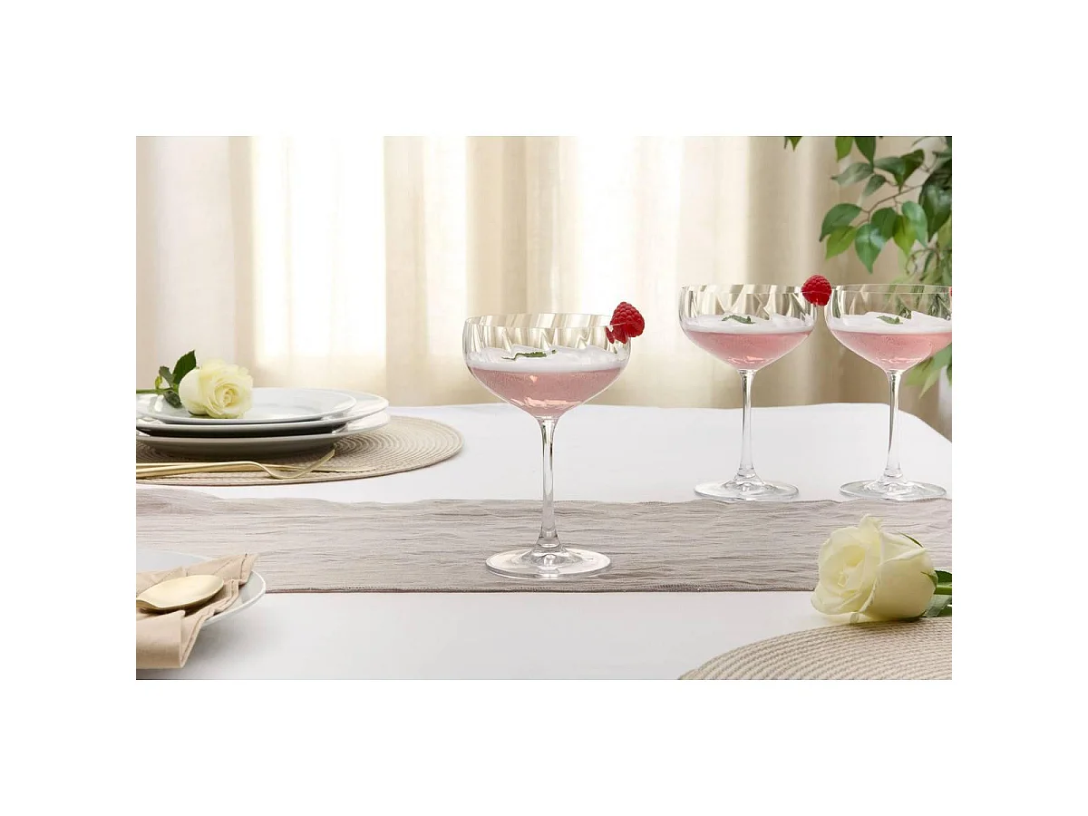 Lot de 6 Verres à Cocktail "Neva" 30cl Transparent