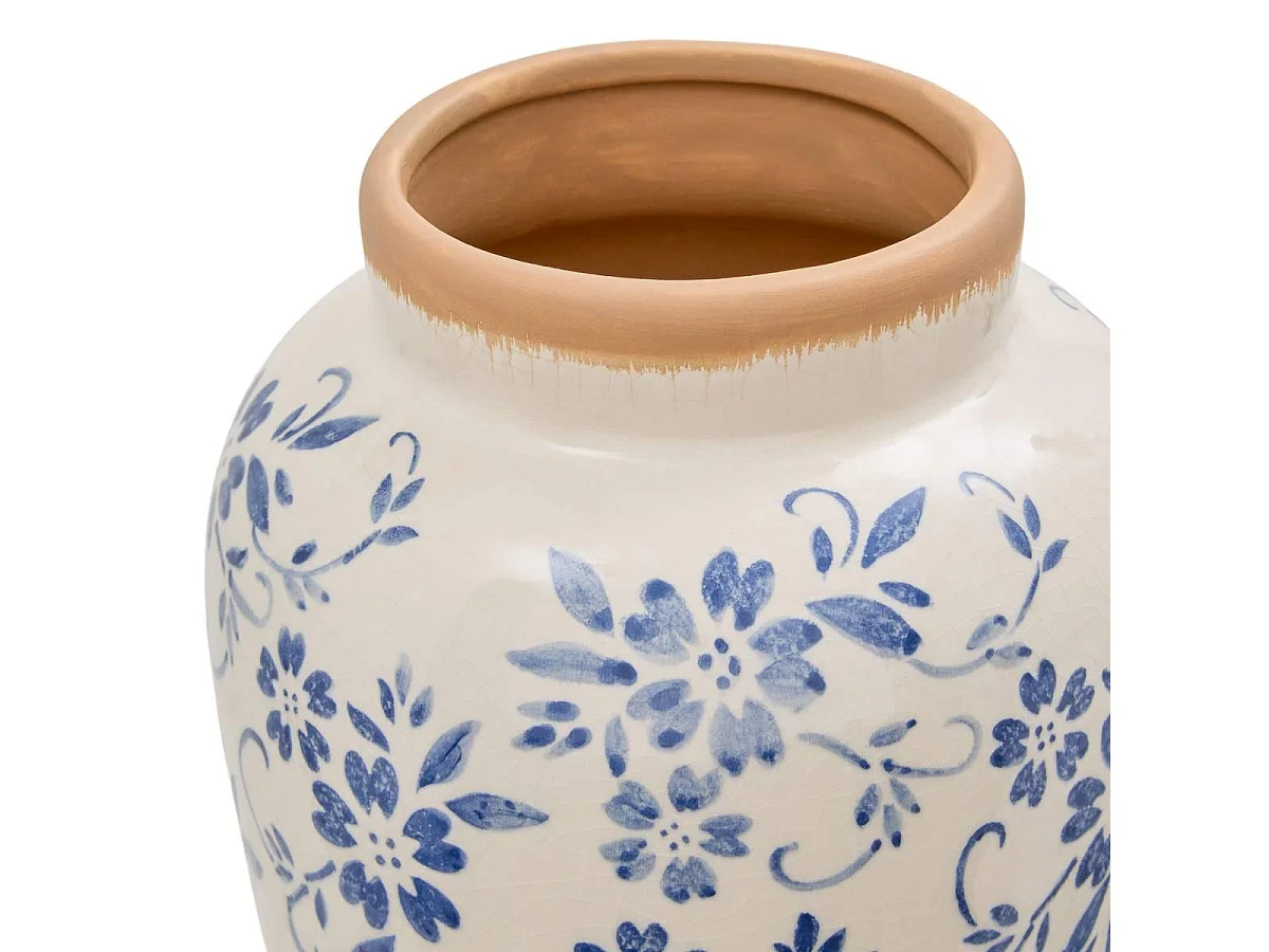 Vase Lisière en Dolomite "Japo" 23cm Bleu Clair
