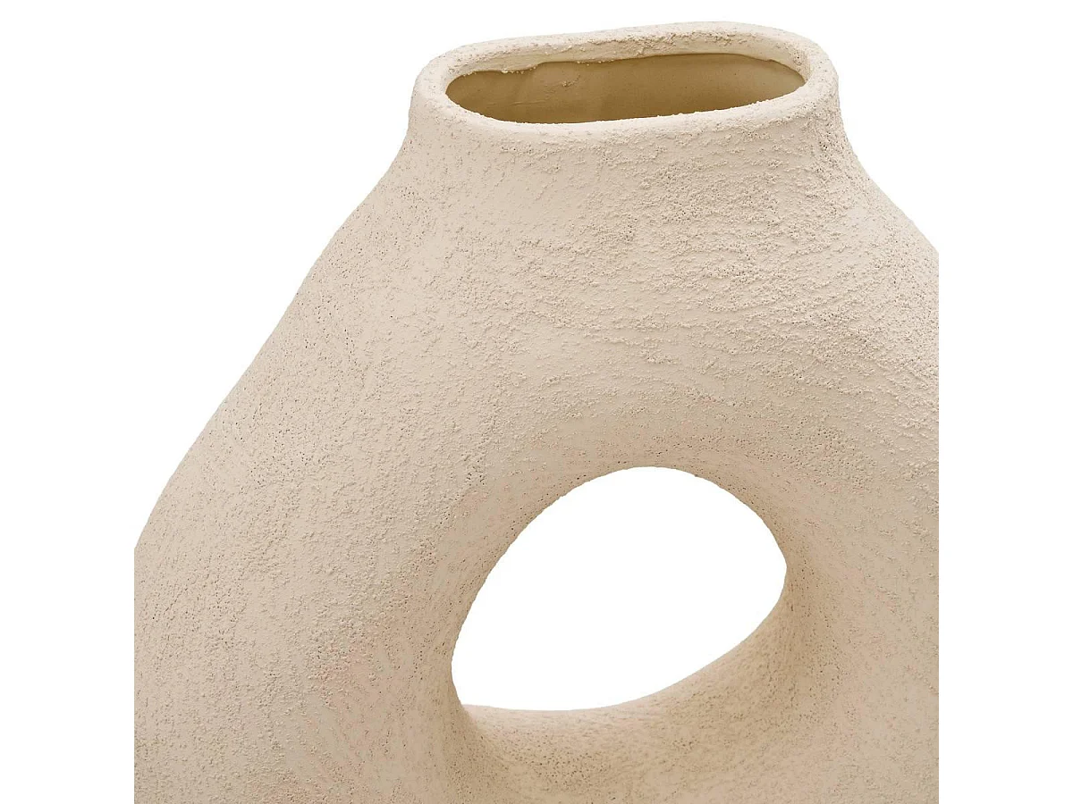Vase Design en Dolomite "Bréa" 34cm Blanc