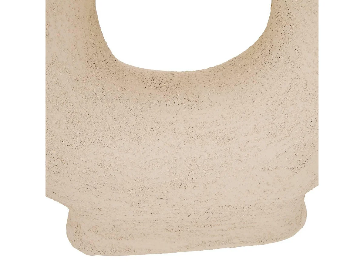 Vase Design en Dolomite "Bréa" 34cm Blanc