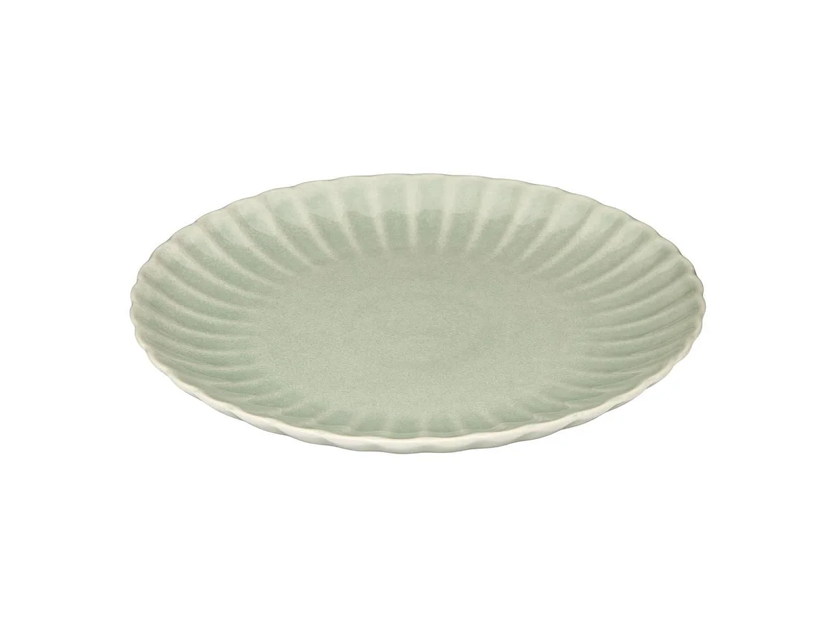 Lot de 6 Assiettes Plates "Romy" 26cm Vert