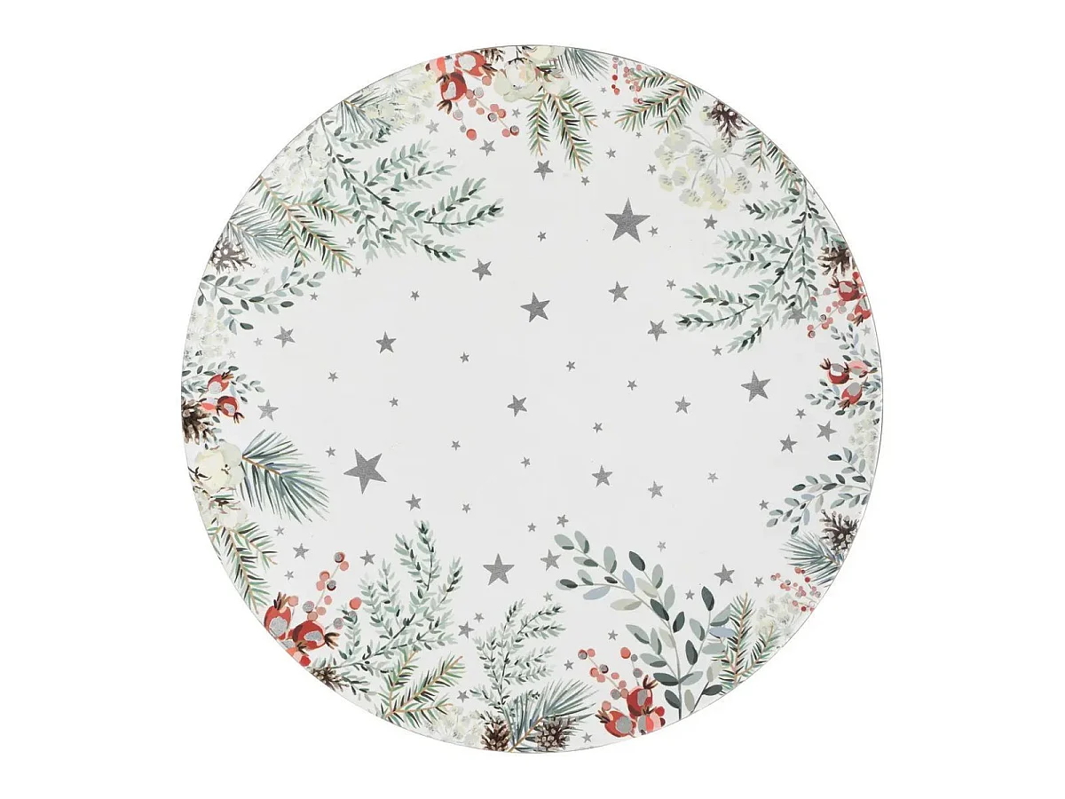 Assiette de Présentation "Laponie" 33cm Multicolore