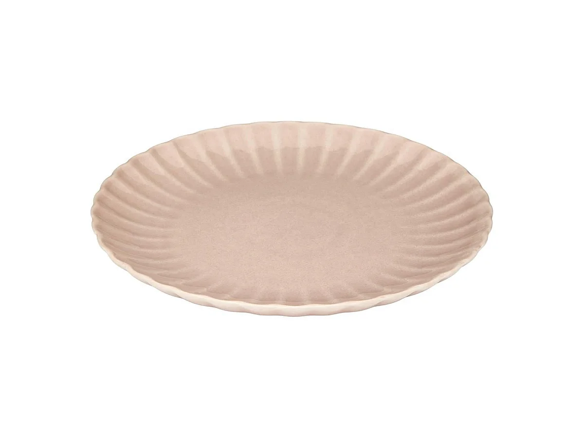 Lot de 6 Assiettes Plates "Romy" 26cm Rose