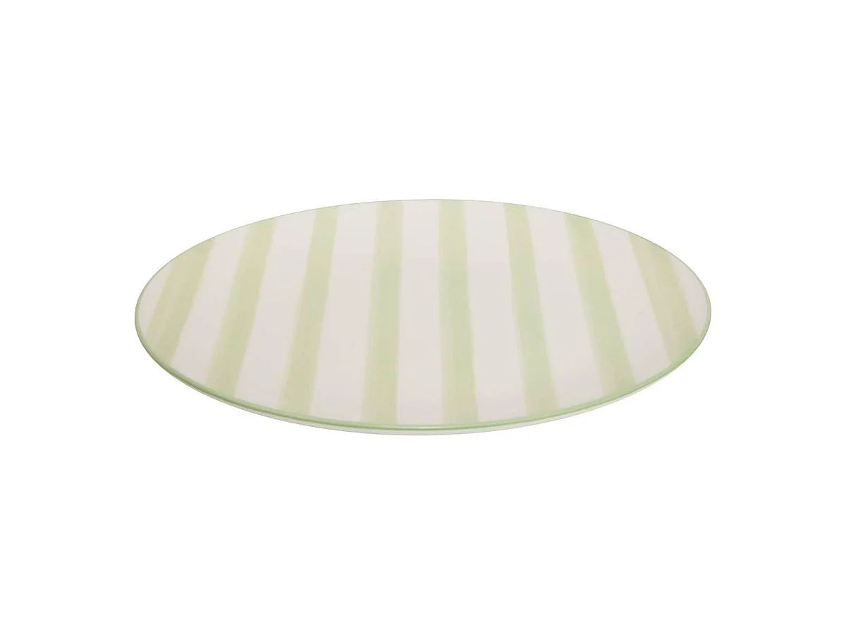Lot de 6 Assiettes Plates "Charlie" 27cm Vert