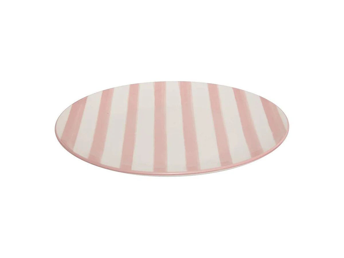 Lot de 6 Assiettes Plates "Charlie" 27cm Rose