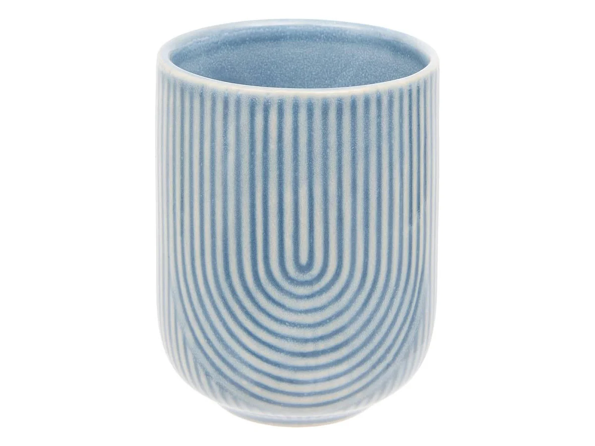 Lot de 6 Tasses en Faïence "Lya" 20cl Bleu