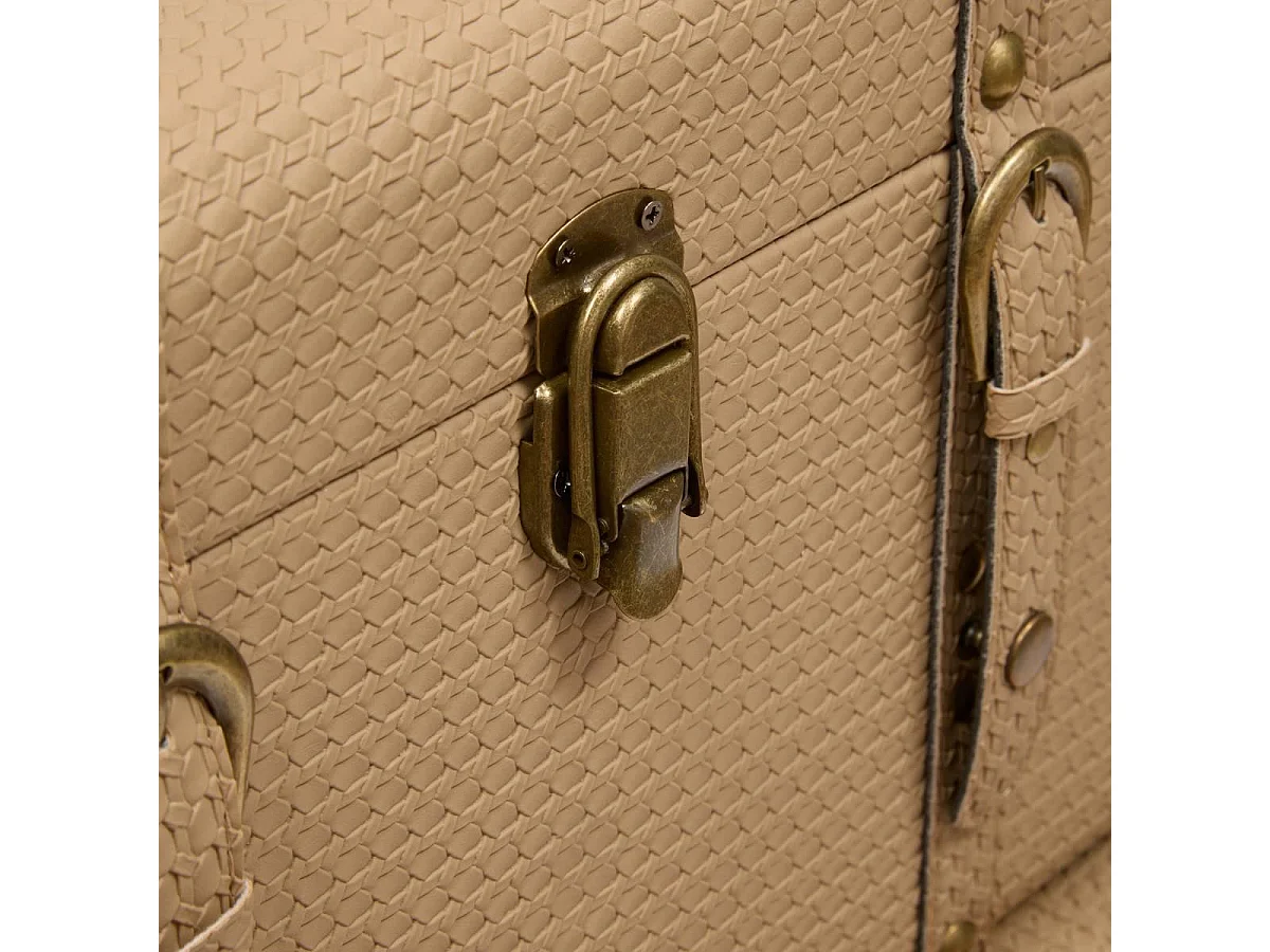 Lot de 3 Malles de Rangement "Bonie" 60cm Taupe