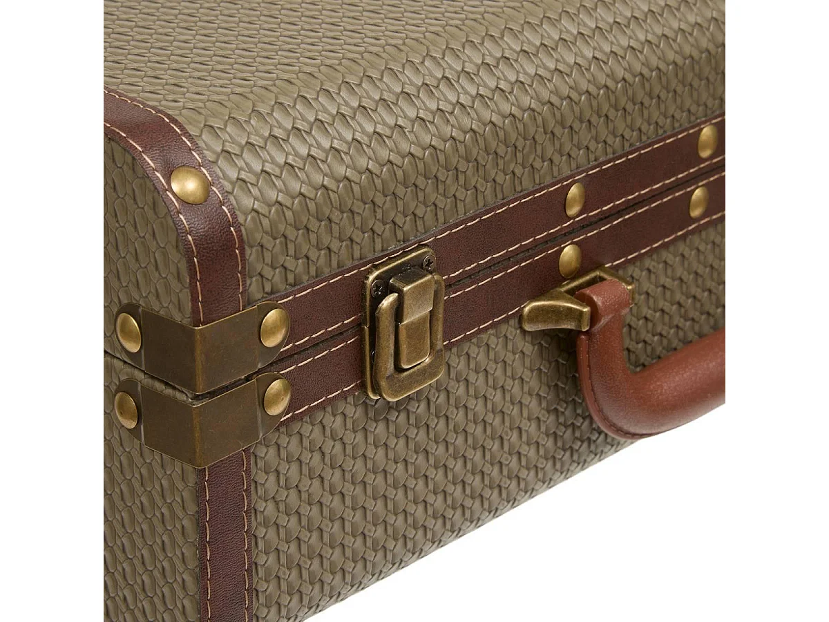 Lot de 2 Malles Valises "Bonie" 45cm Kaki