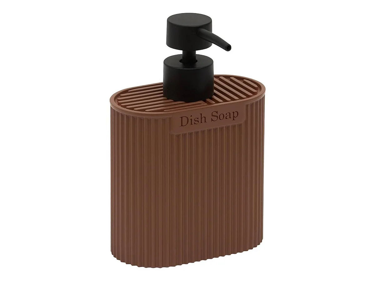Lot de 2 Distributeurs de Savon "Terra" 24cm Marron