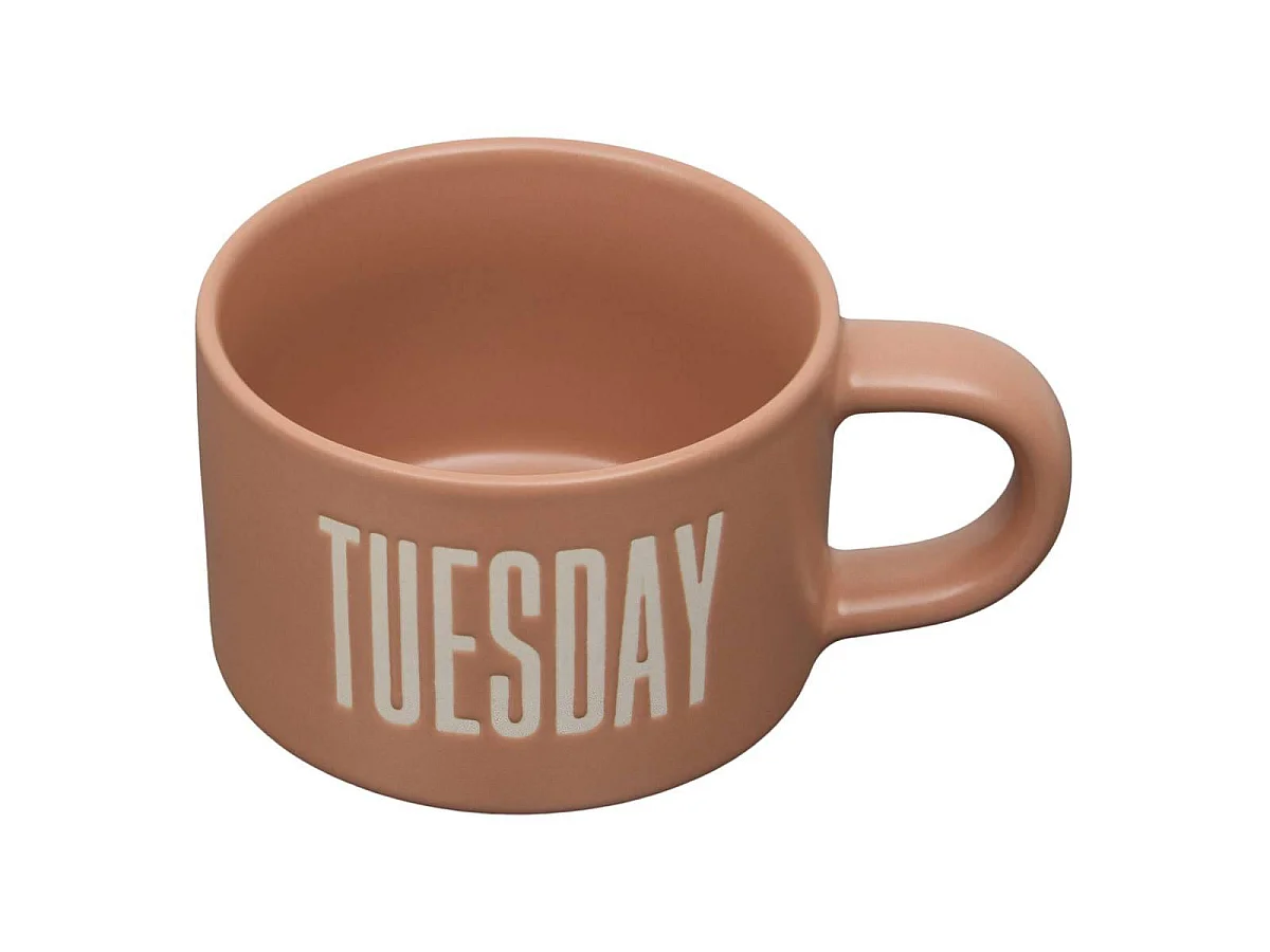 Lot de 5 Mugs sur Rack "Break Time" 19cl Multicolore