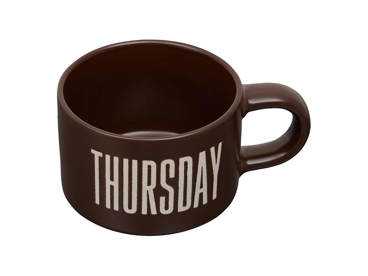Lot de 5 Mugs sur Rack "Break Time" 19cl Multicolore