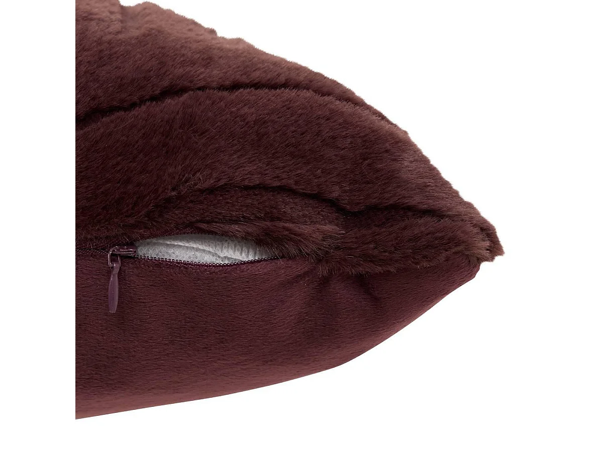 Coussin Imitation Fourrure "Arka" 45x45cm Marron