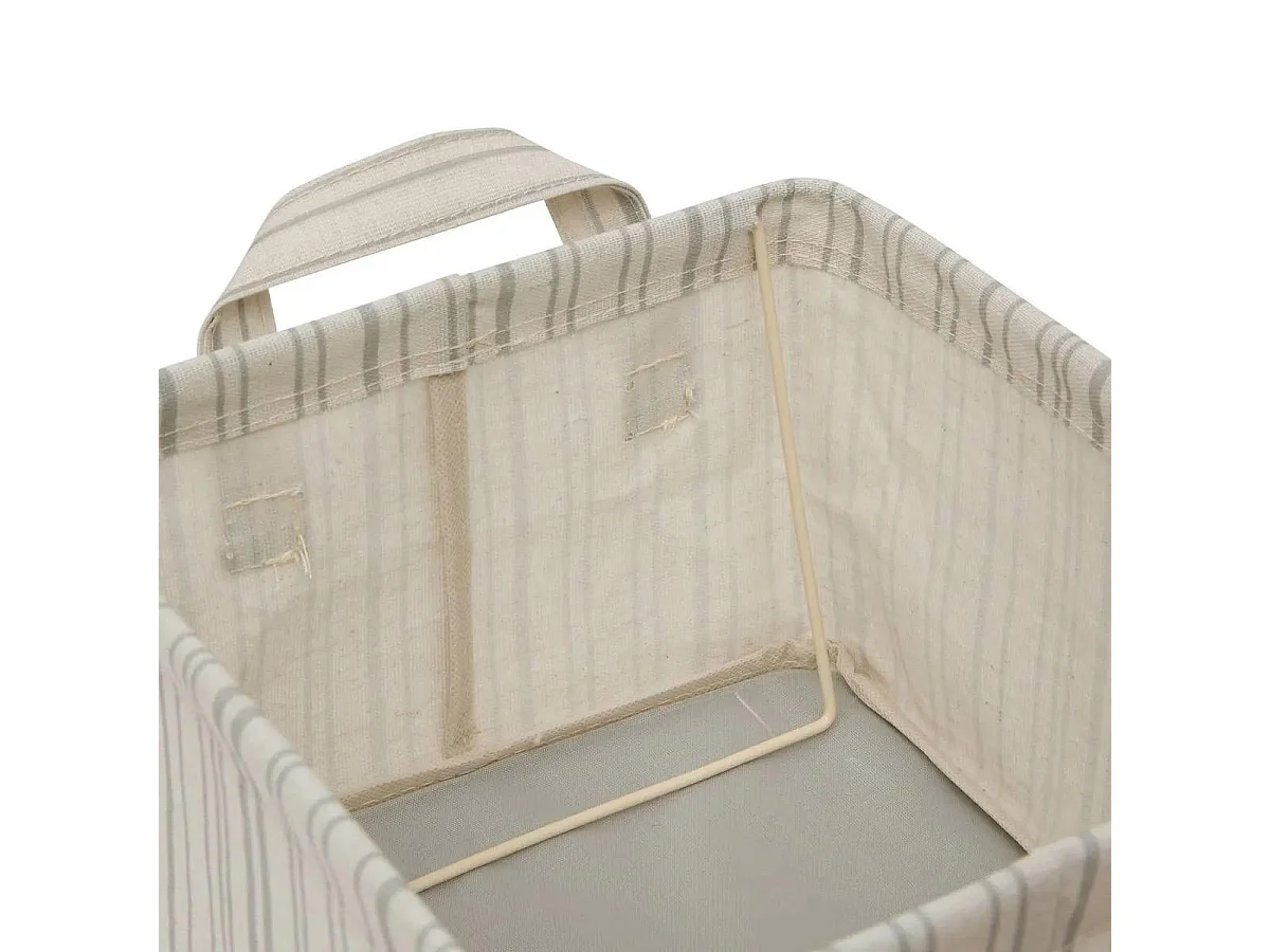 Panier de Rangement Pliable "Silnéa" 25cm Beige Lin