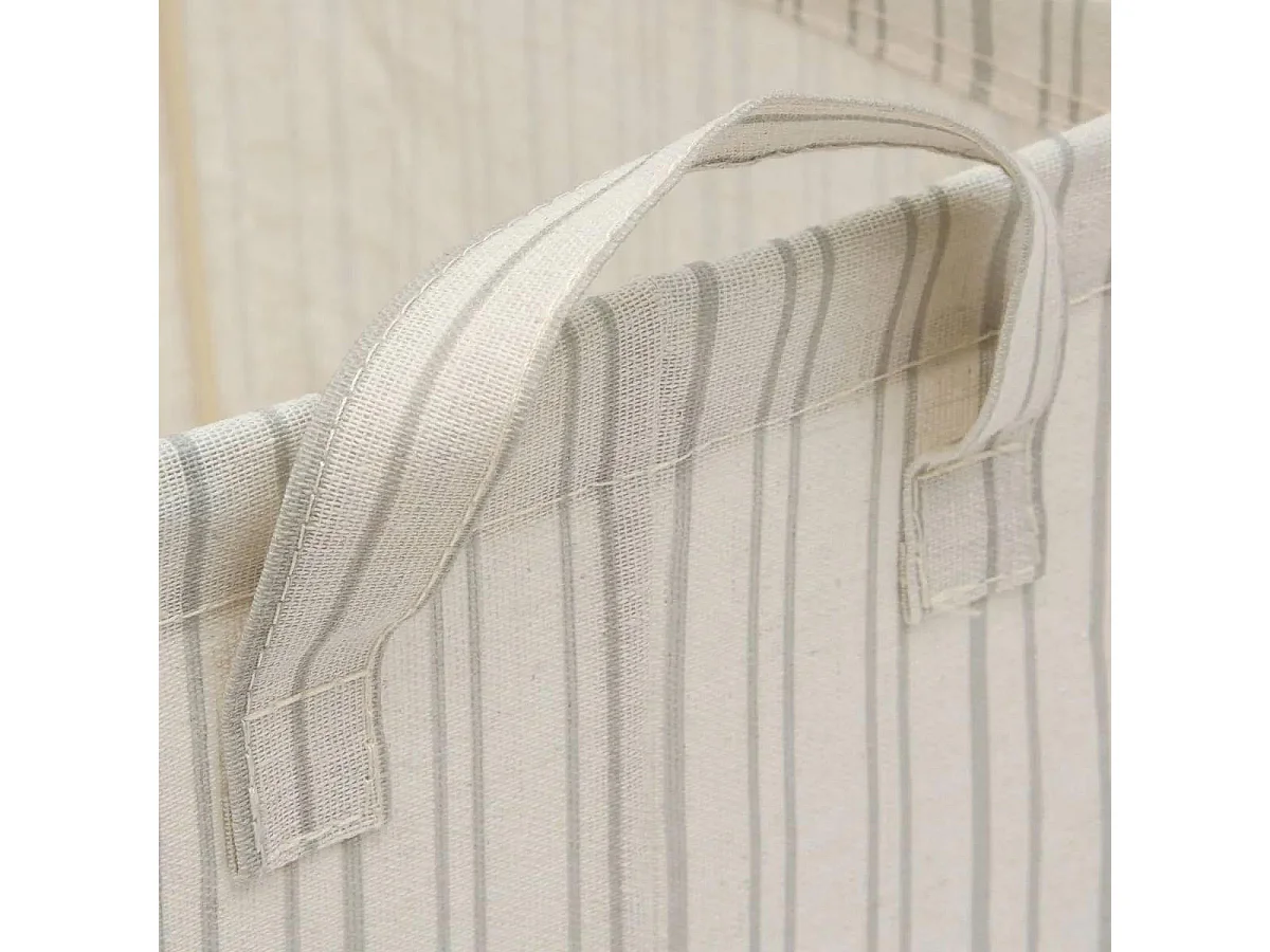 Panier de Rangement Pliable "Silnéa" 25cm Beige Lin